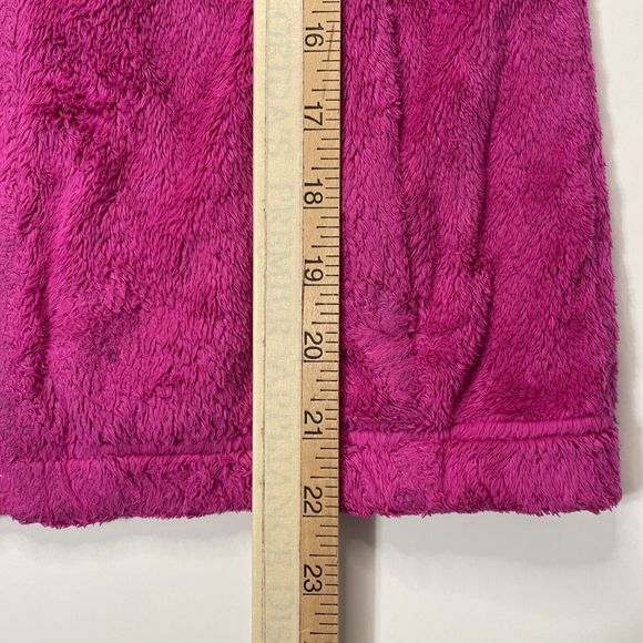 The North Face Fleece Full Zip Jacket Pink Fuchsia Pockets Girls Large 14/16 - Picture 7 of 11